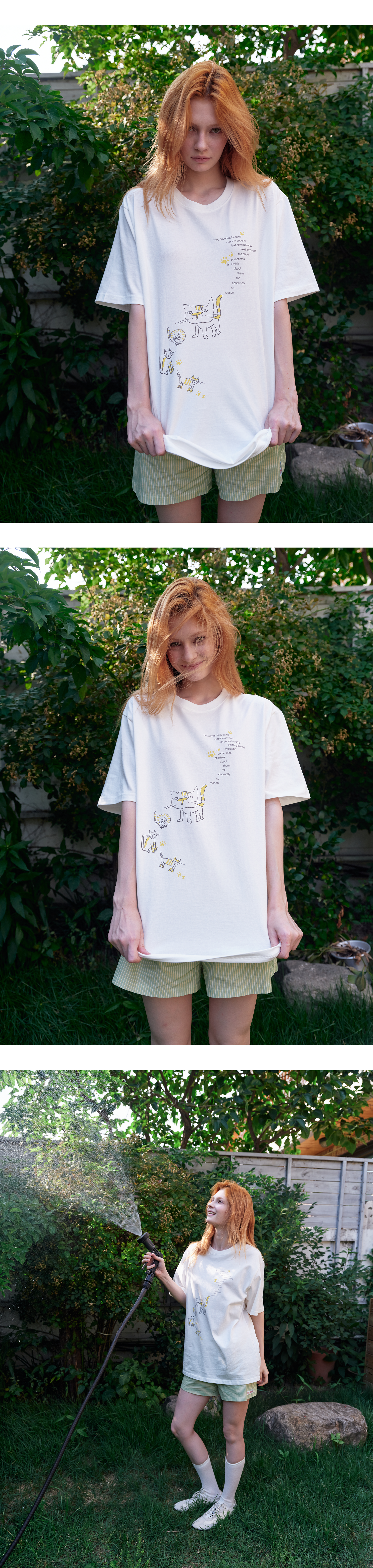 Plaid label patch graphic T_white