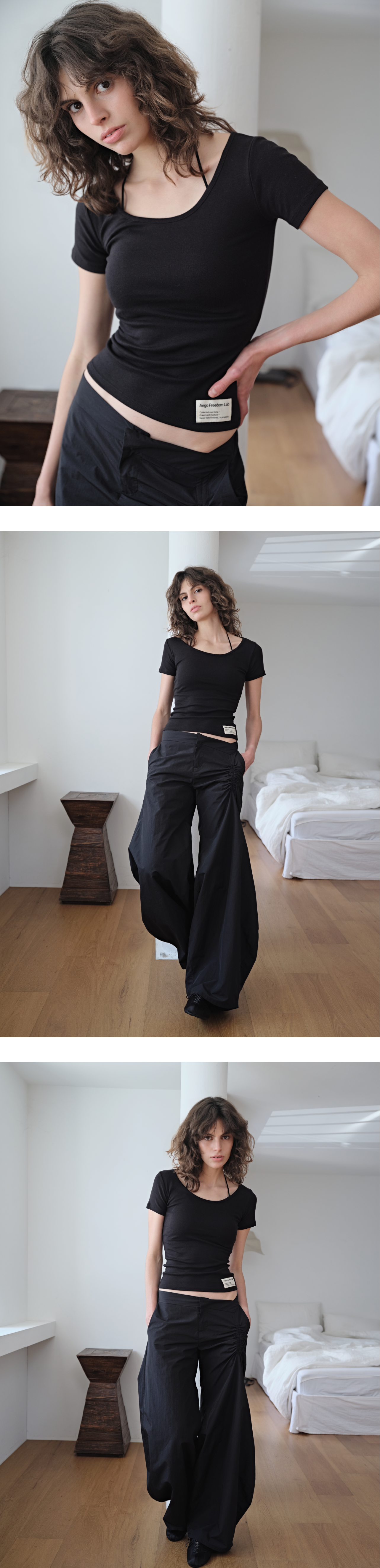 Canvas mini tag basic T_black