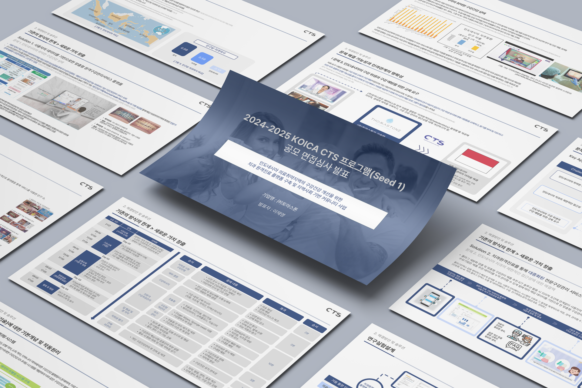 KOICA CTS Proposal Deck Slide Mockup