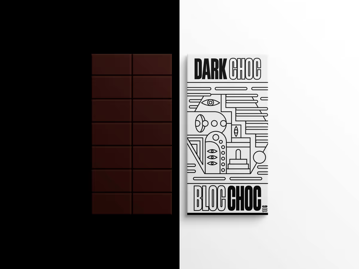 Bloc Choc 초콜릿 패키지 디자인 이미지 2