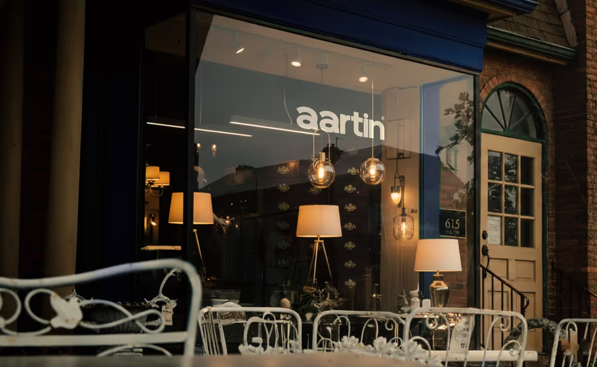 Aartin 조명 브랜드 아이덴티티 이미지 6