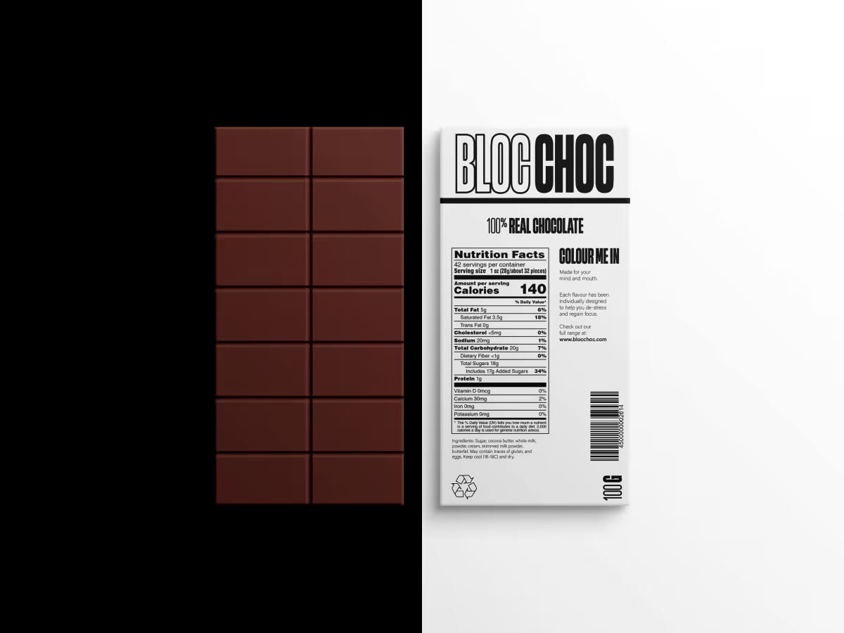 Bloc Choc 초콜릿 패키지 디자인 이미지 4