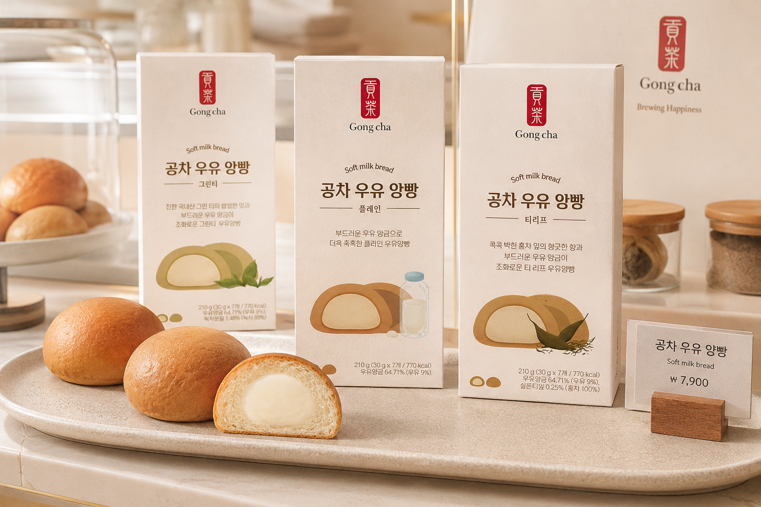 Gong cha Soft Milk Bread Archive Visual