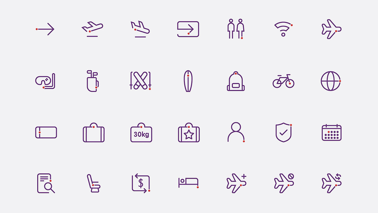 HK Express 아이콘 시스템