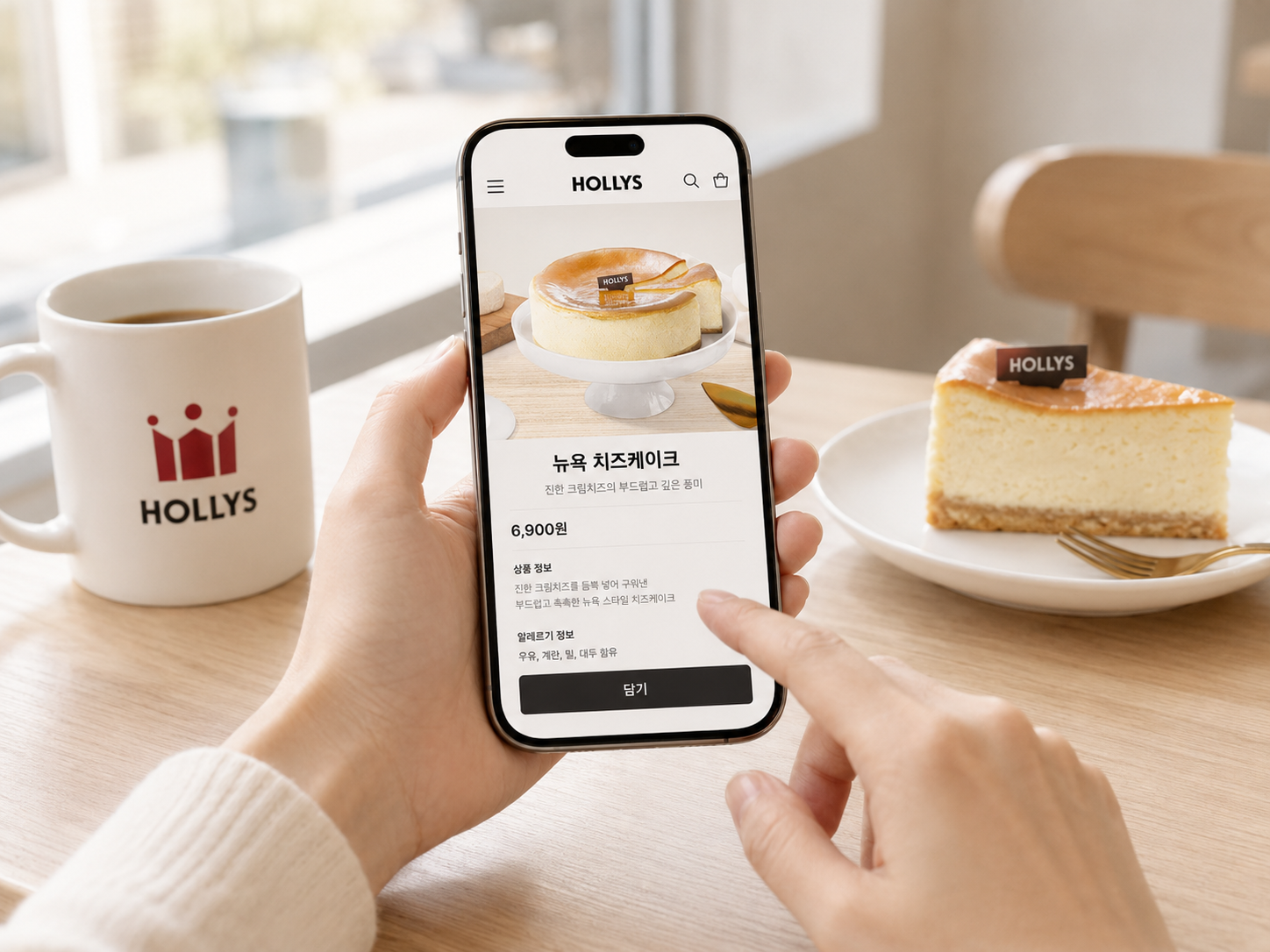 HOLLYS Coffee Cake Marketing Asset