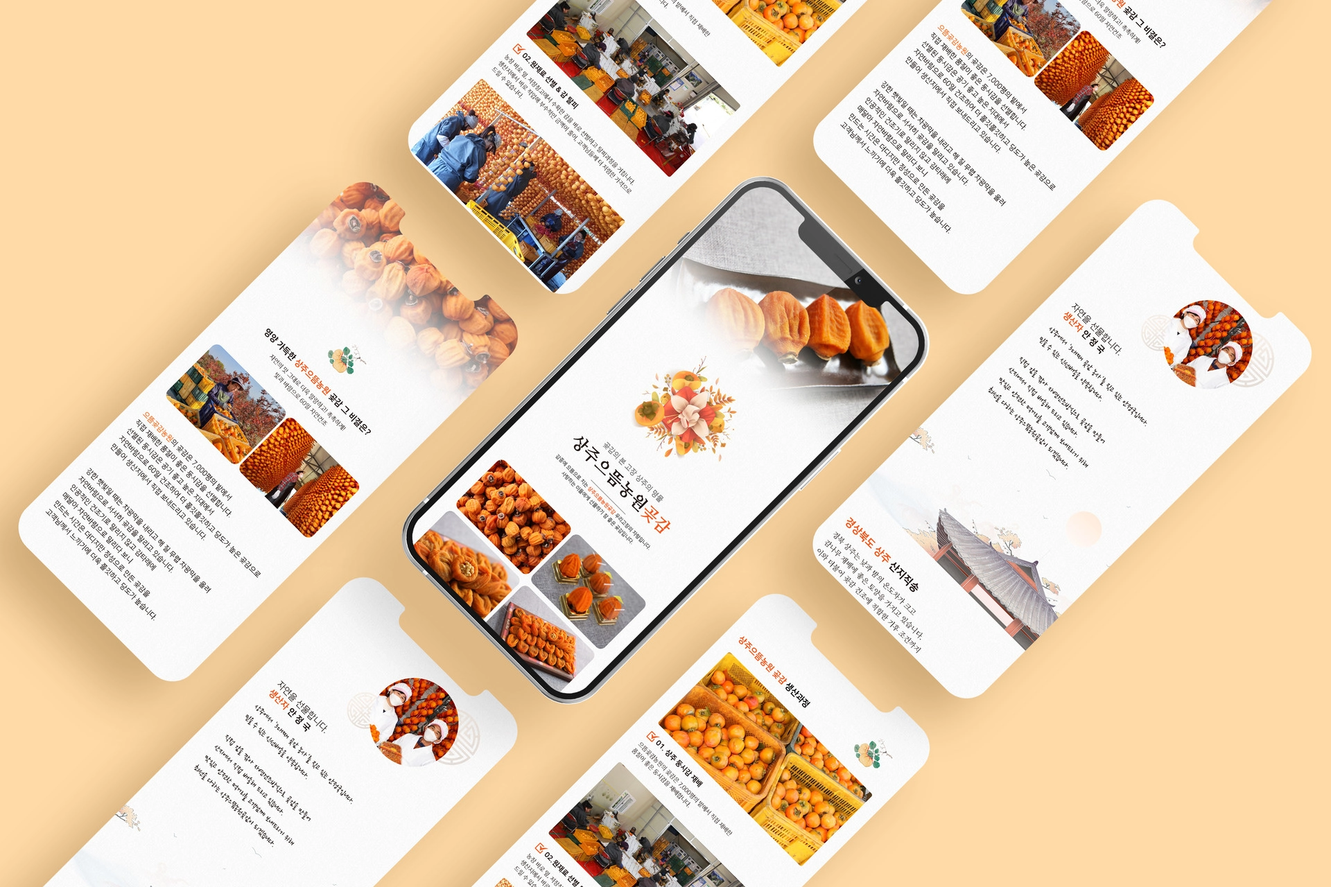 Sangju Dried Persimmon Detail Page Main Visual