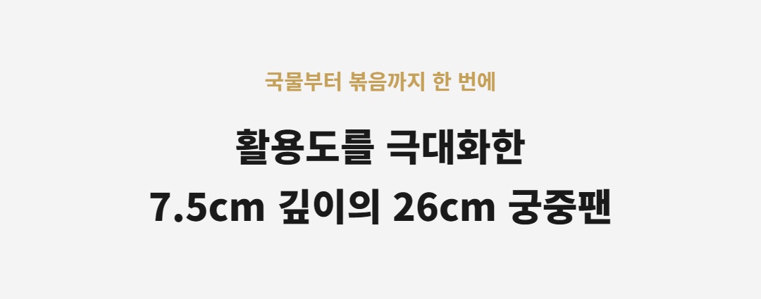 클래딘 리얼 티타늄 그립 앤 웍 26cm