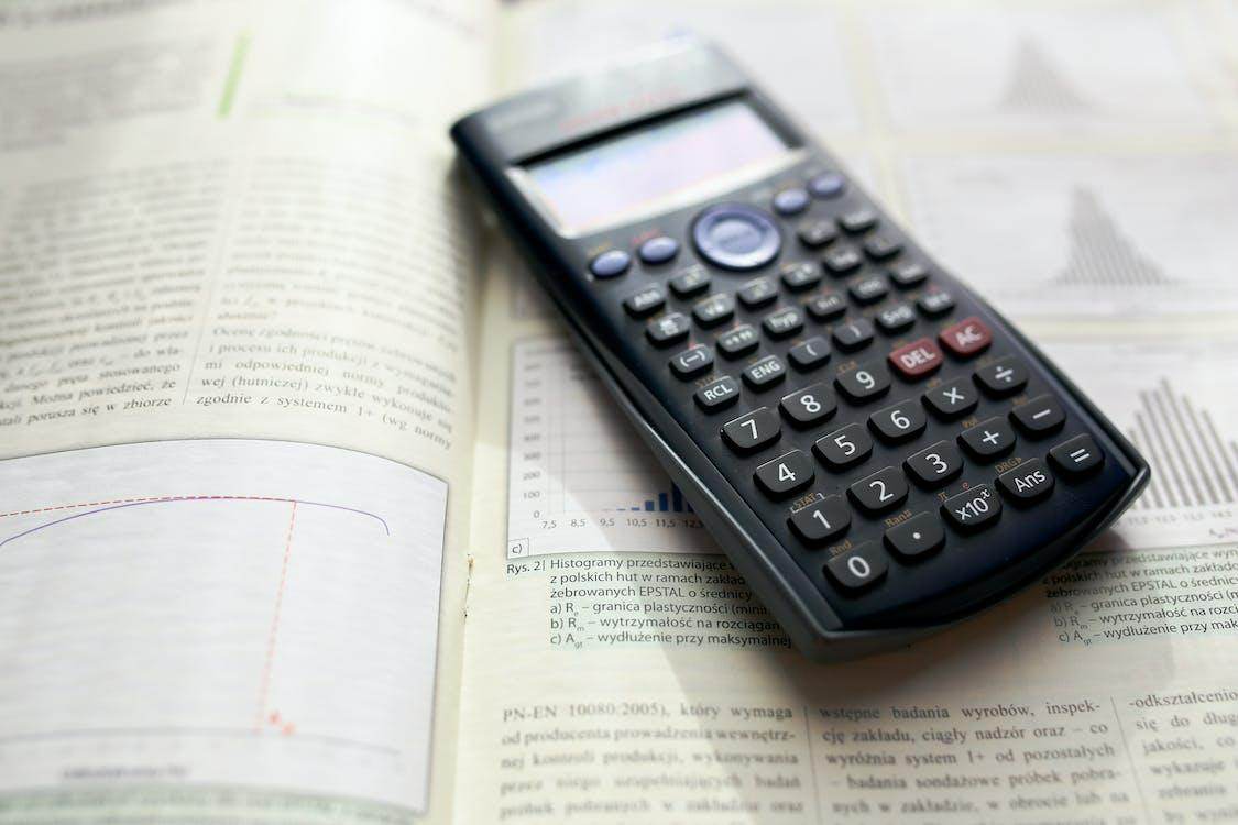 Free Scientific calculator Stock Photo