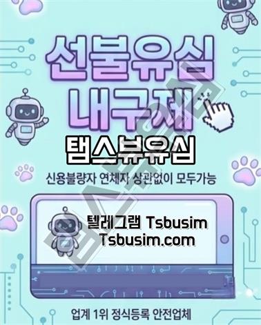 탬스뷰유심 신불자 연체자도 가능한 소액 급전 내구제