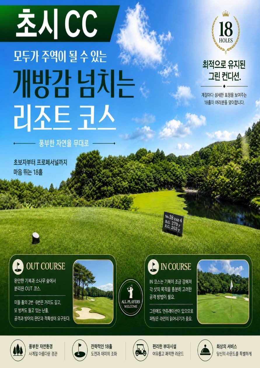 [동경 나리타] 치바현 초시 골프리조트 - 2인/3인 차량비 추가금없이 OK