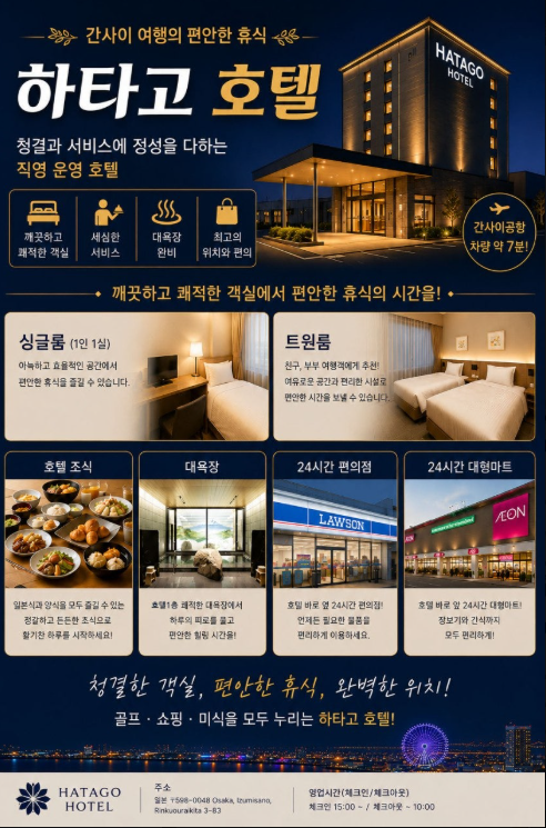 [10월] 오사카 명문 2색 골프투어 3일 / 4일