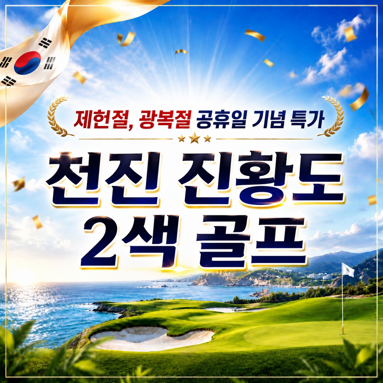 [천진] 진황도 2색골프 - 제헌절 7/17(금) · 광복절 8/14(금) - 3박4일 [모두포함] 패키지