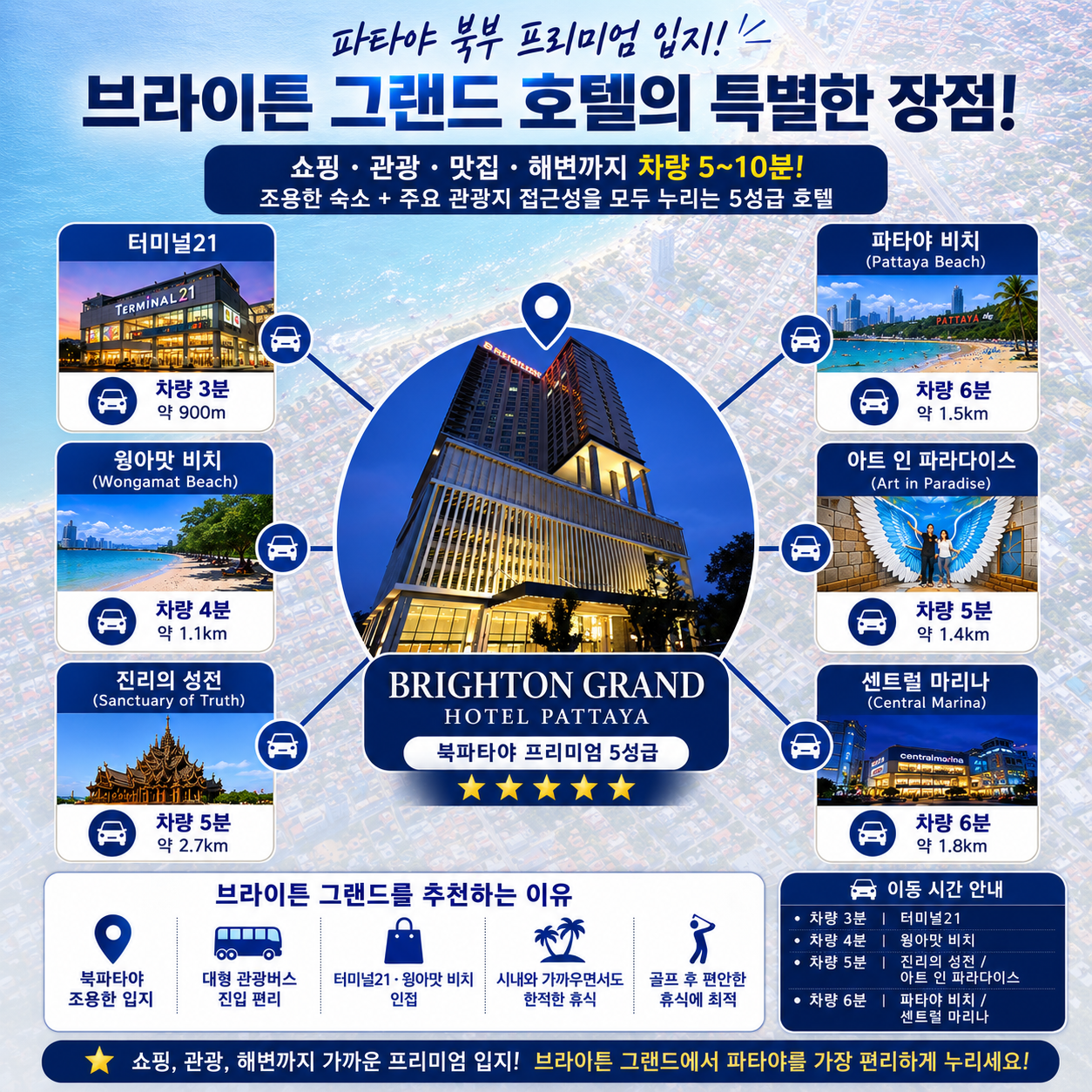 [골프몬X보물섬투어 8월 월례회] 인천/부산출발 파타야 프리젠트밸리/방프라/카오 키여우CC 3박5일