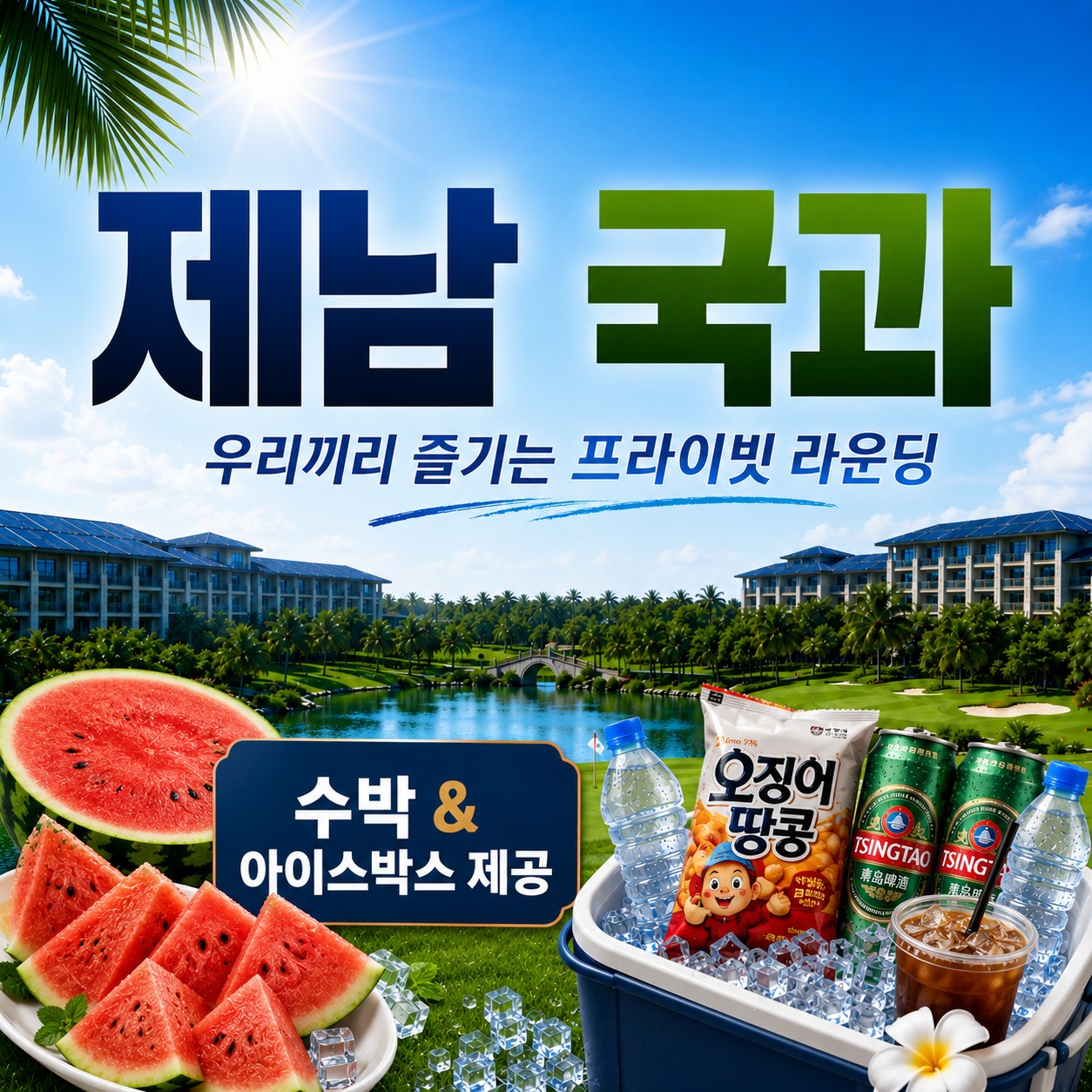 [제남] #노캐디 #2인플레이보장 - 5인까지 가능한 우리끼리 프라이빗 골프패키지