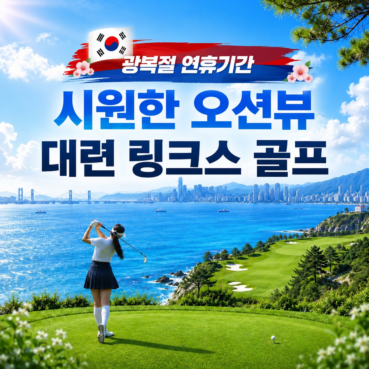 [대련] 광복절 연휴기간 포함 7~8월 매일출발 / 시원한 바닷바람과 오션뷰 링크스골프