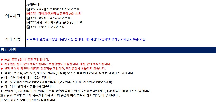 [청도3색] 칭다오를 대표하는 명문 골프장 3곳
