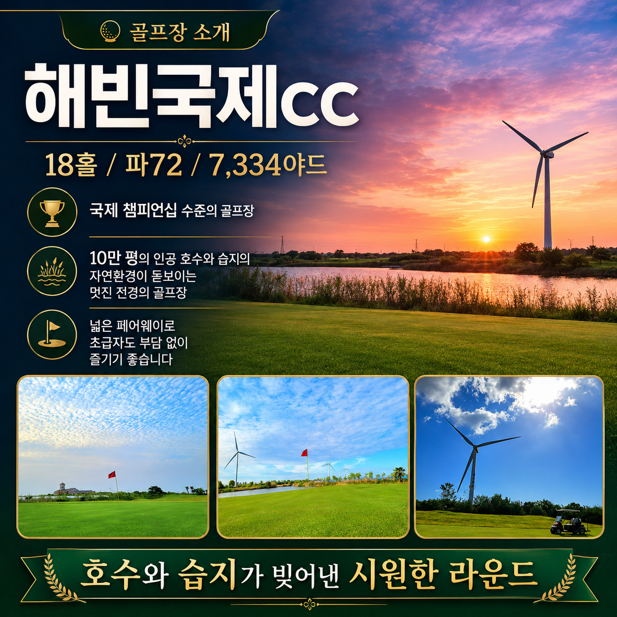 [캐디팁 제외 ALL포함!]중국 염성 2색 골프_아시아나항공 3박4일