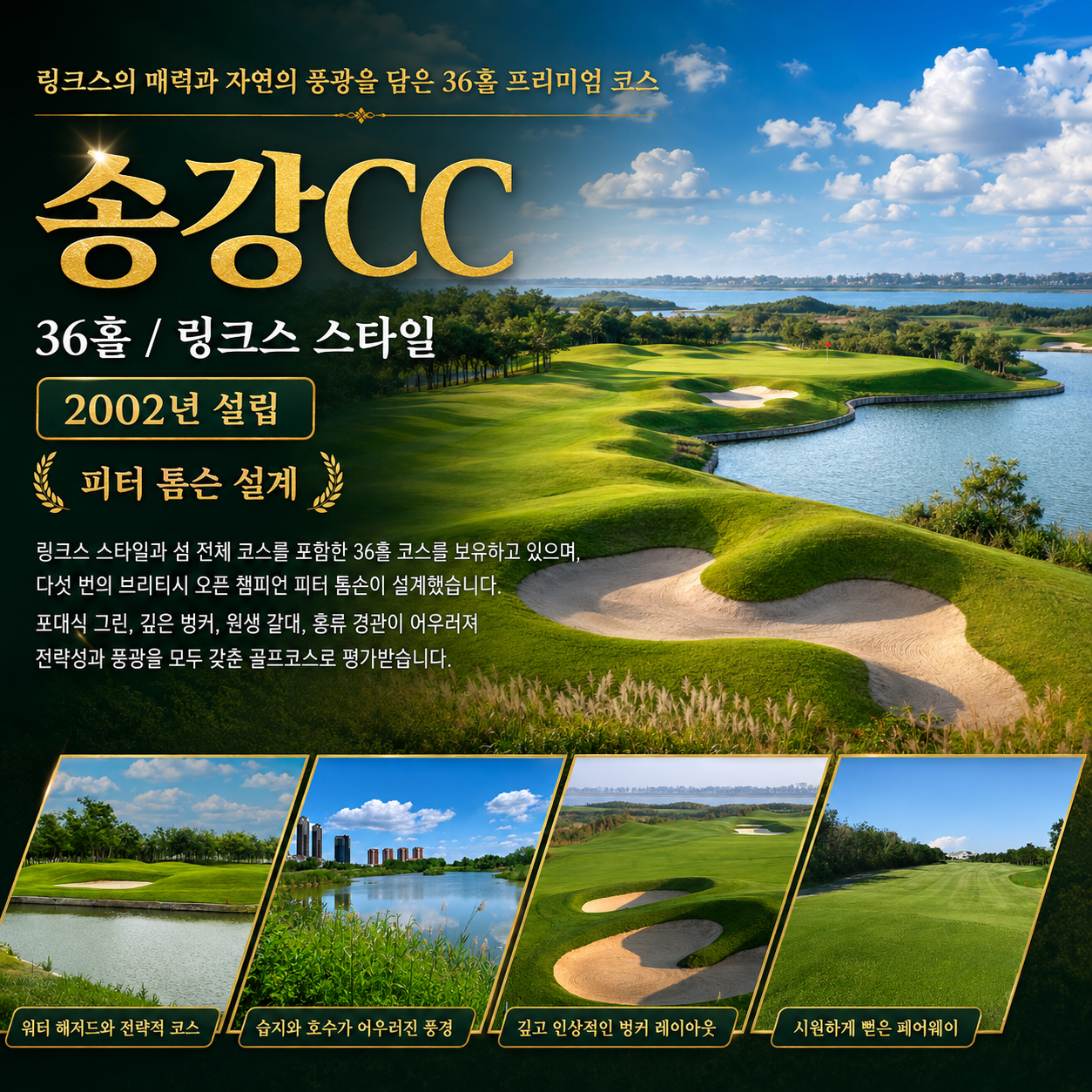 [모두 올포함] 천진 송강&남호 2색 골프 (아시아나항공 / 인터컨티넨탈)