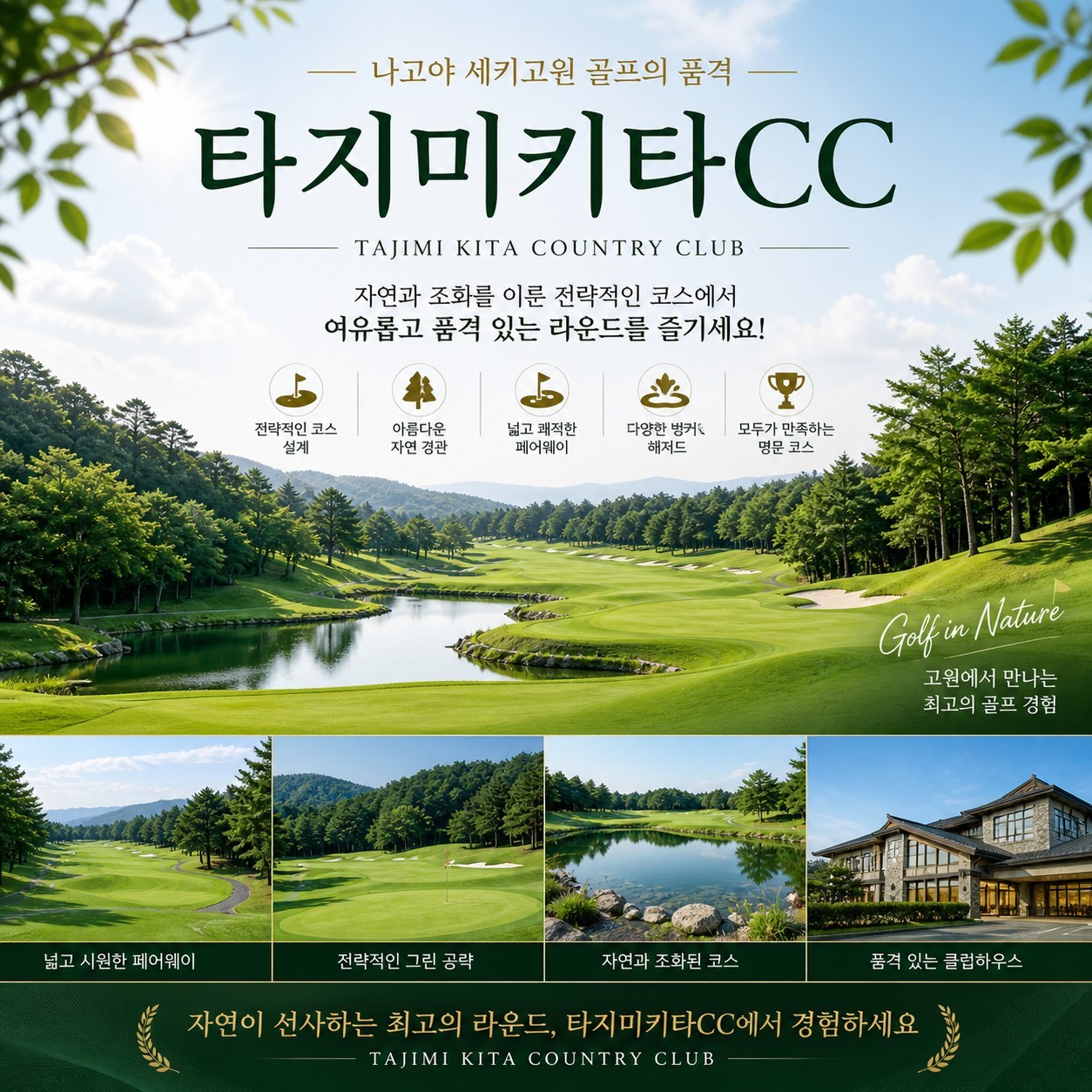 [나고야] #시내호텔 - 해발 650m이상 세키고원 다색골프 - 전 일정 한국인 드라이버 동행