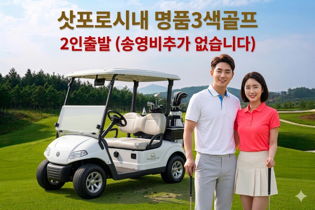 [삿포로] #시내중심 #온천호텔 #자유관광 - 명품 3색골프 패키지 (2인 차량추가금 없이 OK)