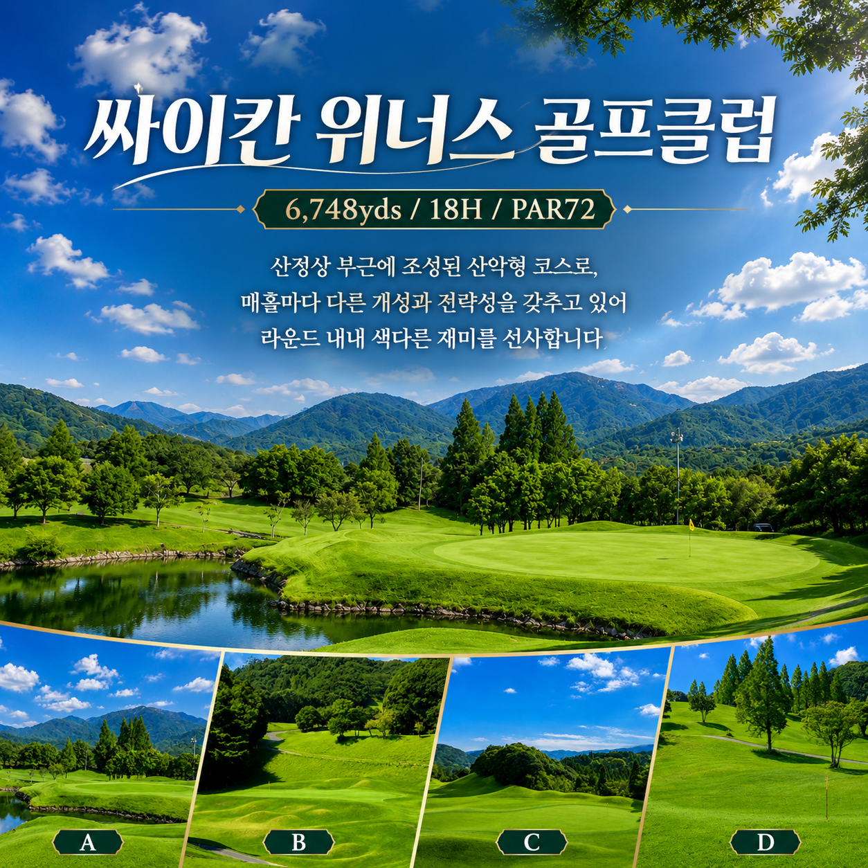 [한정특가] 후쿠오카 3색·3회·3일 333 골프