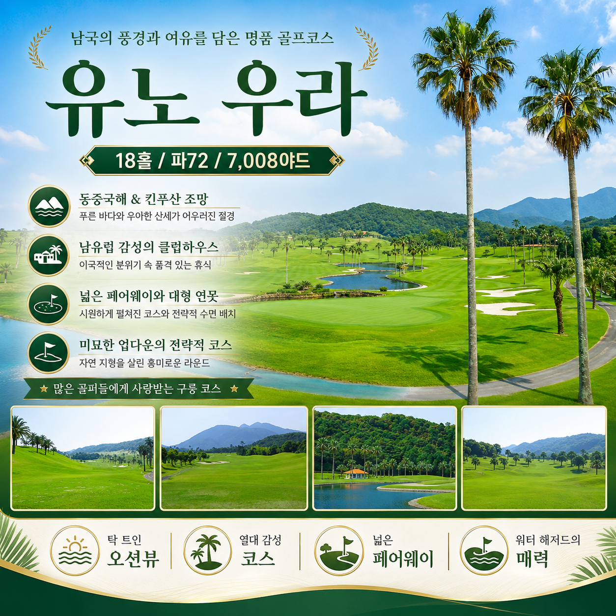 [10월 특가- 선착순 마감 상품] 가고시마 텐몬칸 시내 골프 4일
