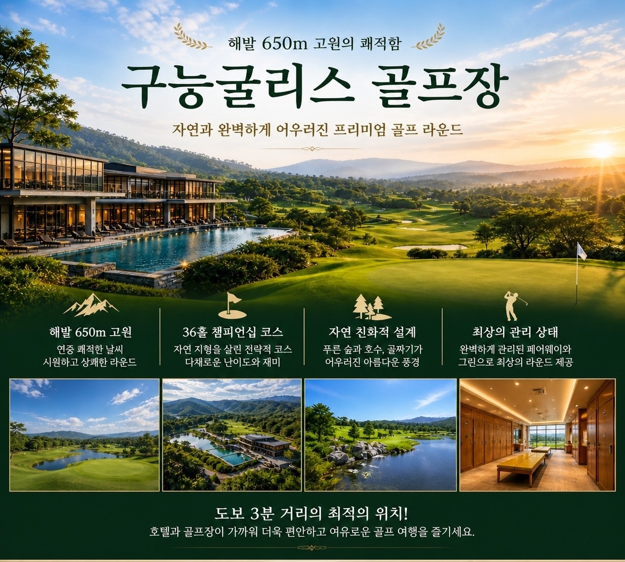 [자카르타] 여름골프 해발650m / 구능굴리스cc / 명문 36홀 / 4박6일,5박7일 /7,8월 특가