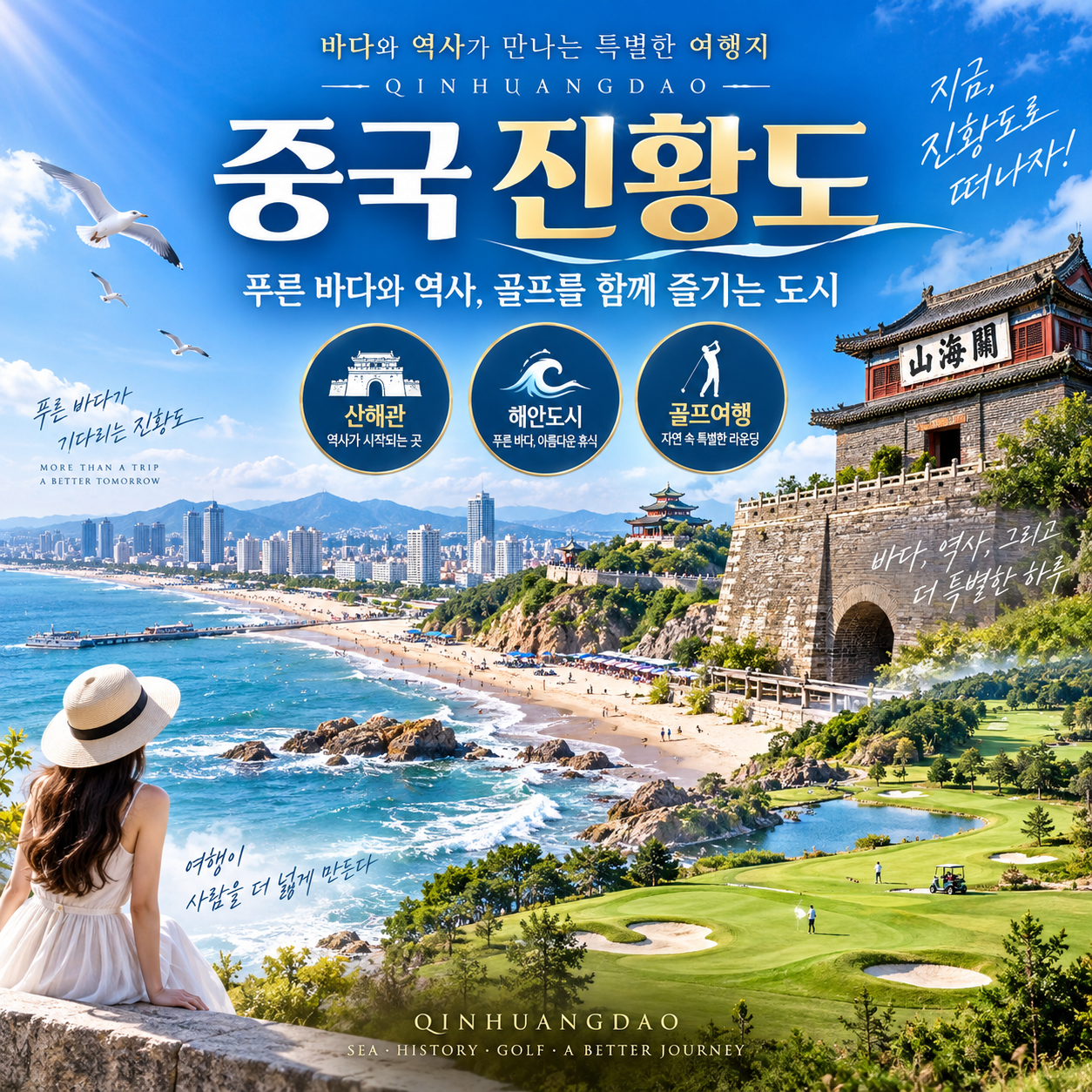 [10월 정기월례회] 아시아나 타고 떠나는 천진·진황도 2색 골프 3박4일 72홀