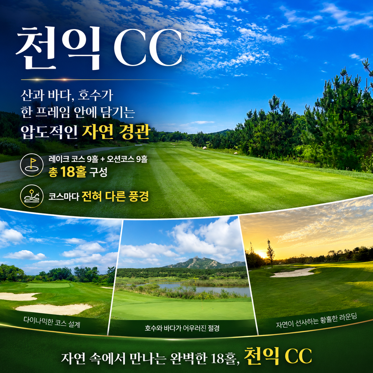 [품격 ALL 포함] 위해 프리미엄 3색 골프 2박3일 (BIP & 스톤베이 & 천익)