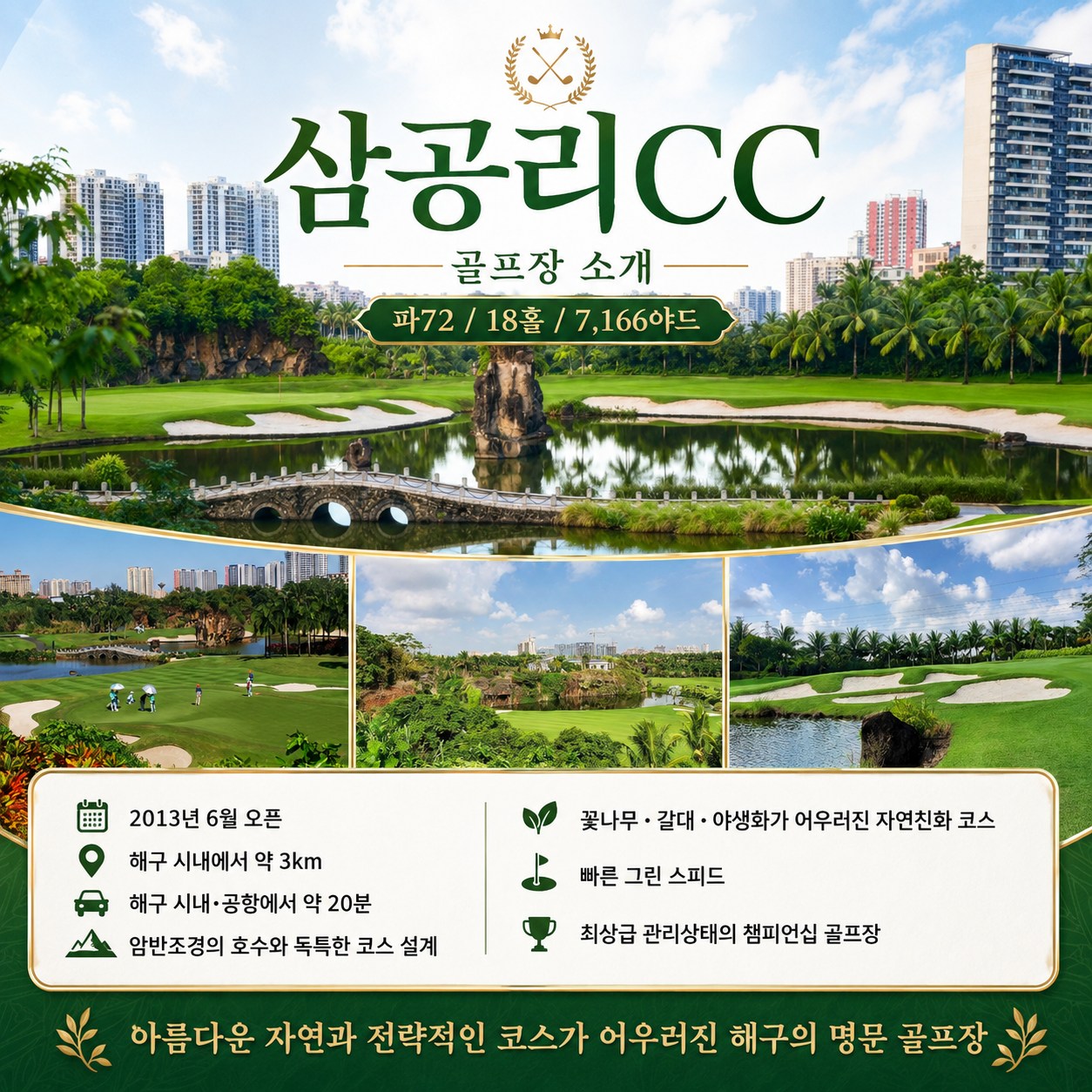 [10월-11월] 하이난 삼공리CC - 풀만호텔 3박4일