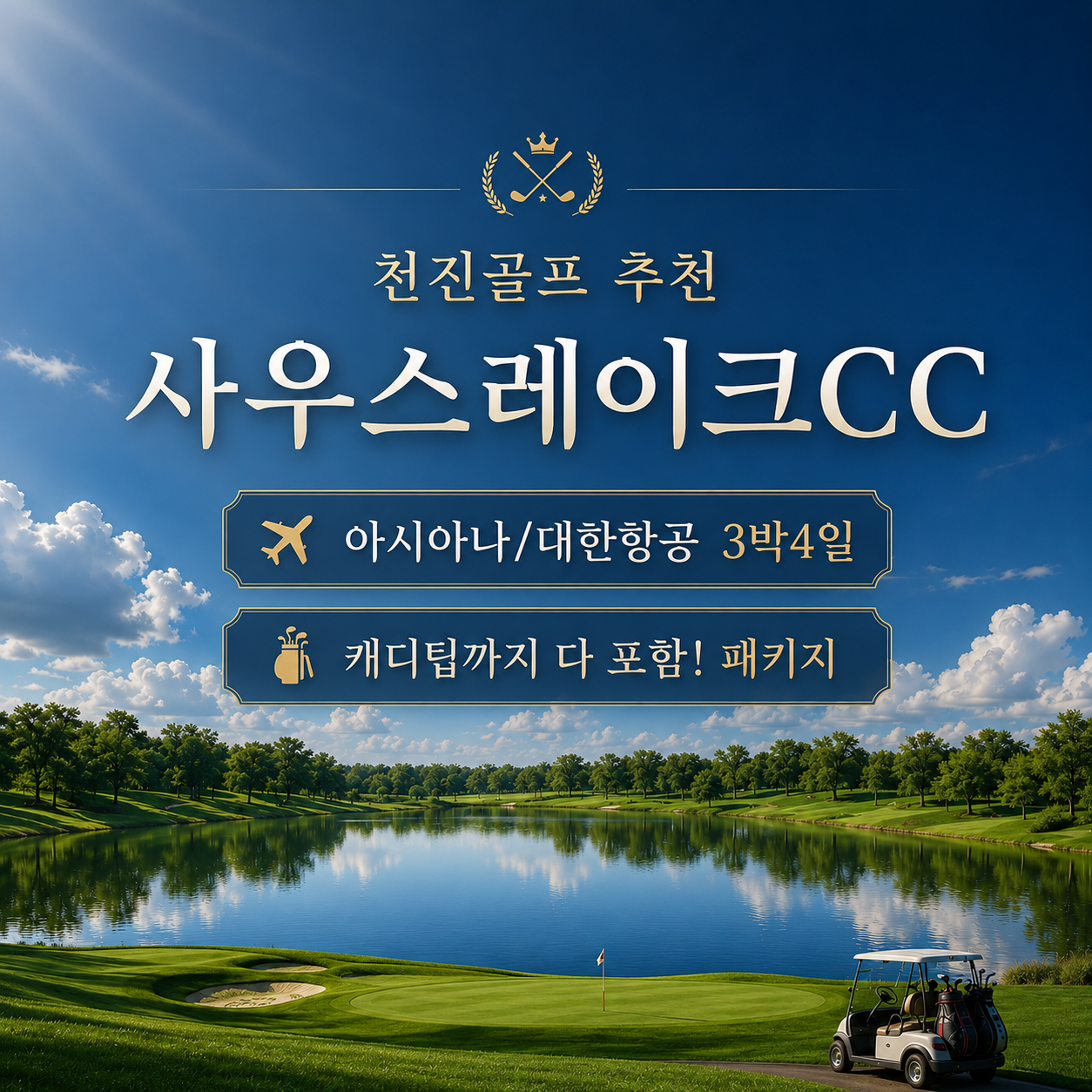 [천진] #모두포함 #대한항공/아시아나 - 5성급 인터컨티넨탈호텔 + 남호CC