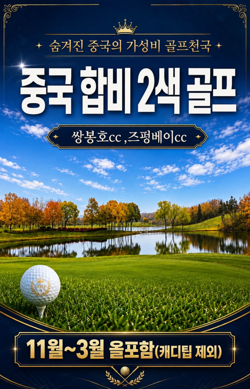 [ALL 포함] 중국 합비 2색 골프 - 대한항공