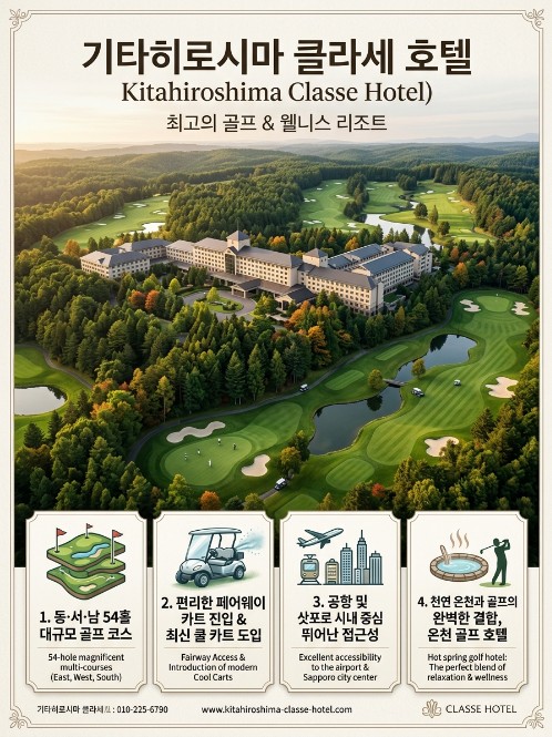 [북해도] 기타히로시마 골프앤리조트 / 이스타항공패키지(마감전에서두르세요)