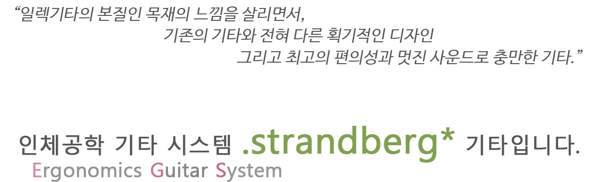 STRANDBERG - Boden Prog NX7 (차콜 블랙) 스트랜드버그 일렉기타