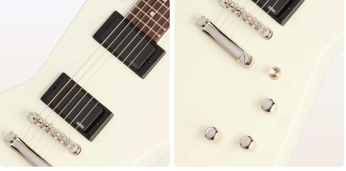 Epiphone Explorer 80s EMG, Classic White 에피폰 익스플로어