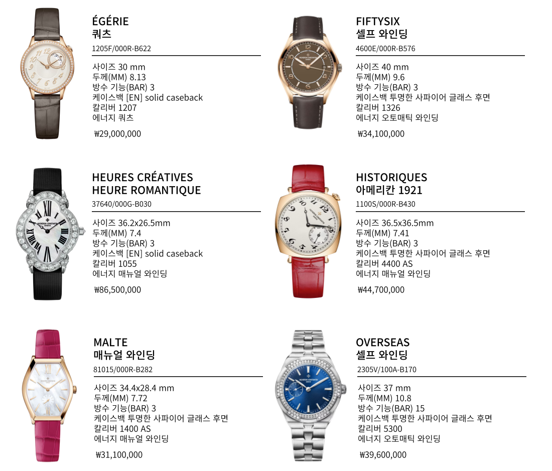 VACHERON CONSTANTIN Brand list Watch Jewelry