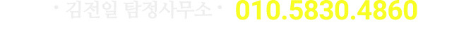 김전일 탐정사무소, 010.5830.4860, 고객님들이 가장 마지막에 연락 주는 신뢰 가는 업체, 전담 변호사를 통한 업무 진행