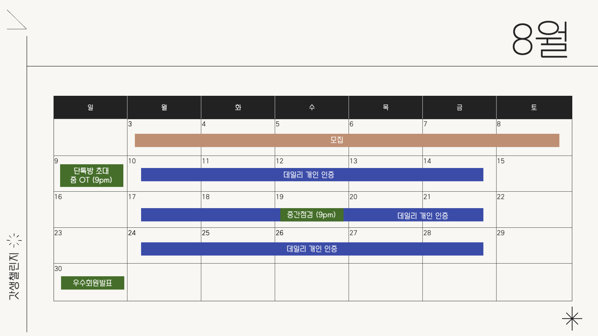 갓생챌린지 25기 (기상+운동+신문스크랩 3종 루틴형성)