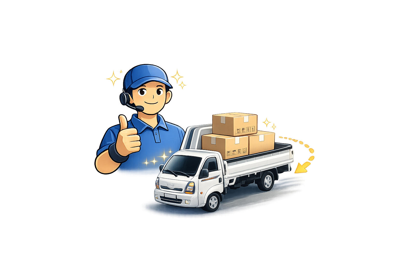 금천구 1톤용달 기사 초기 단거리, 일반 화물 운행