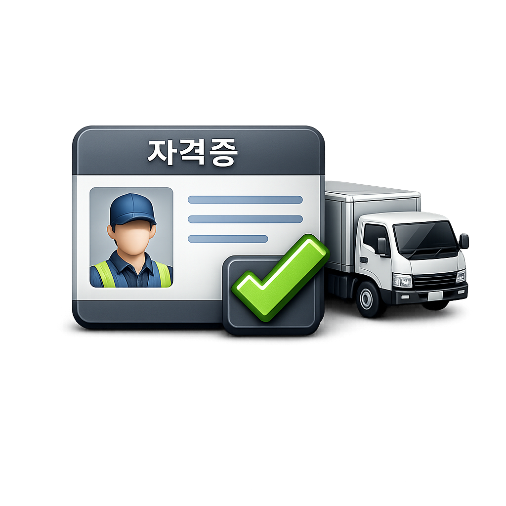 금천구 1톤용달 기사 화물운송종사자 자격증 필요