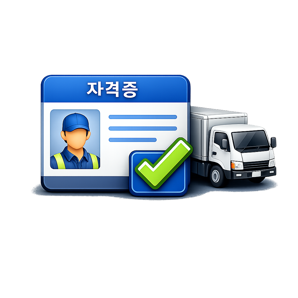 1톤용달 화물운송종사자 자격증 필요