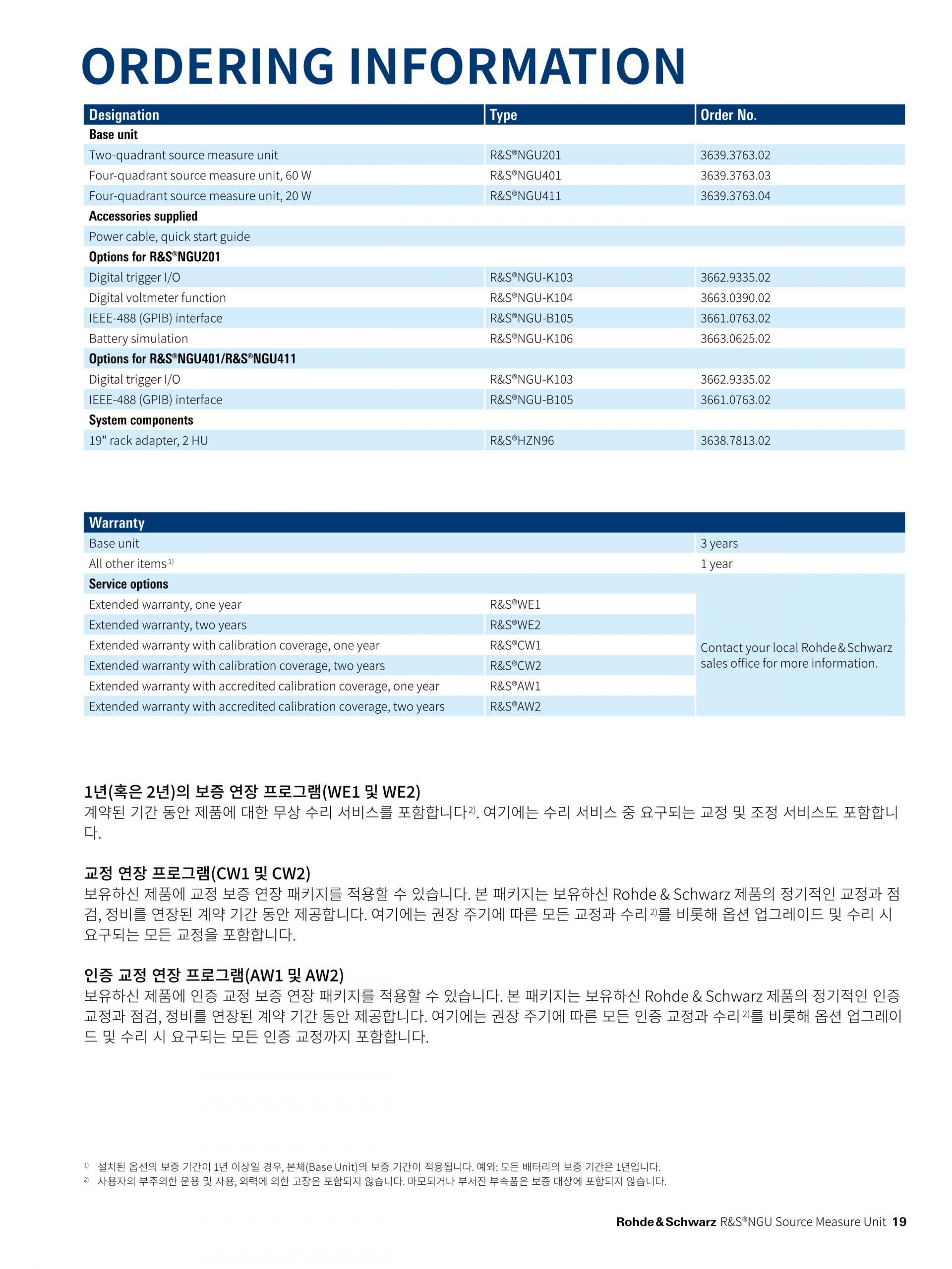 로데슈바르즈 ROHDE & SCHWARZ - NGU 소스 측정 유닛 (가격문의) – 굿맨시스템