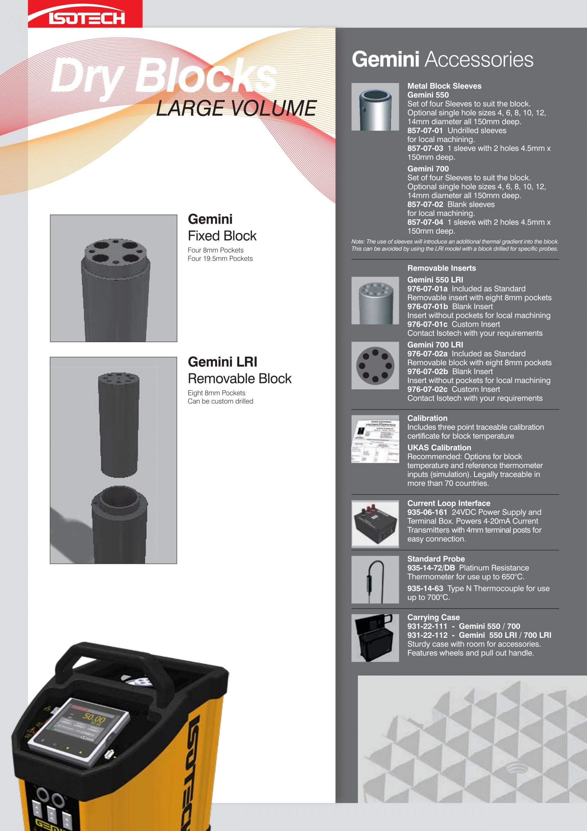 ISOTECH 아이소텍 Gemini – 4857 대용량 드라이블럭 (700℃) 고정형 - 가격문의