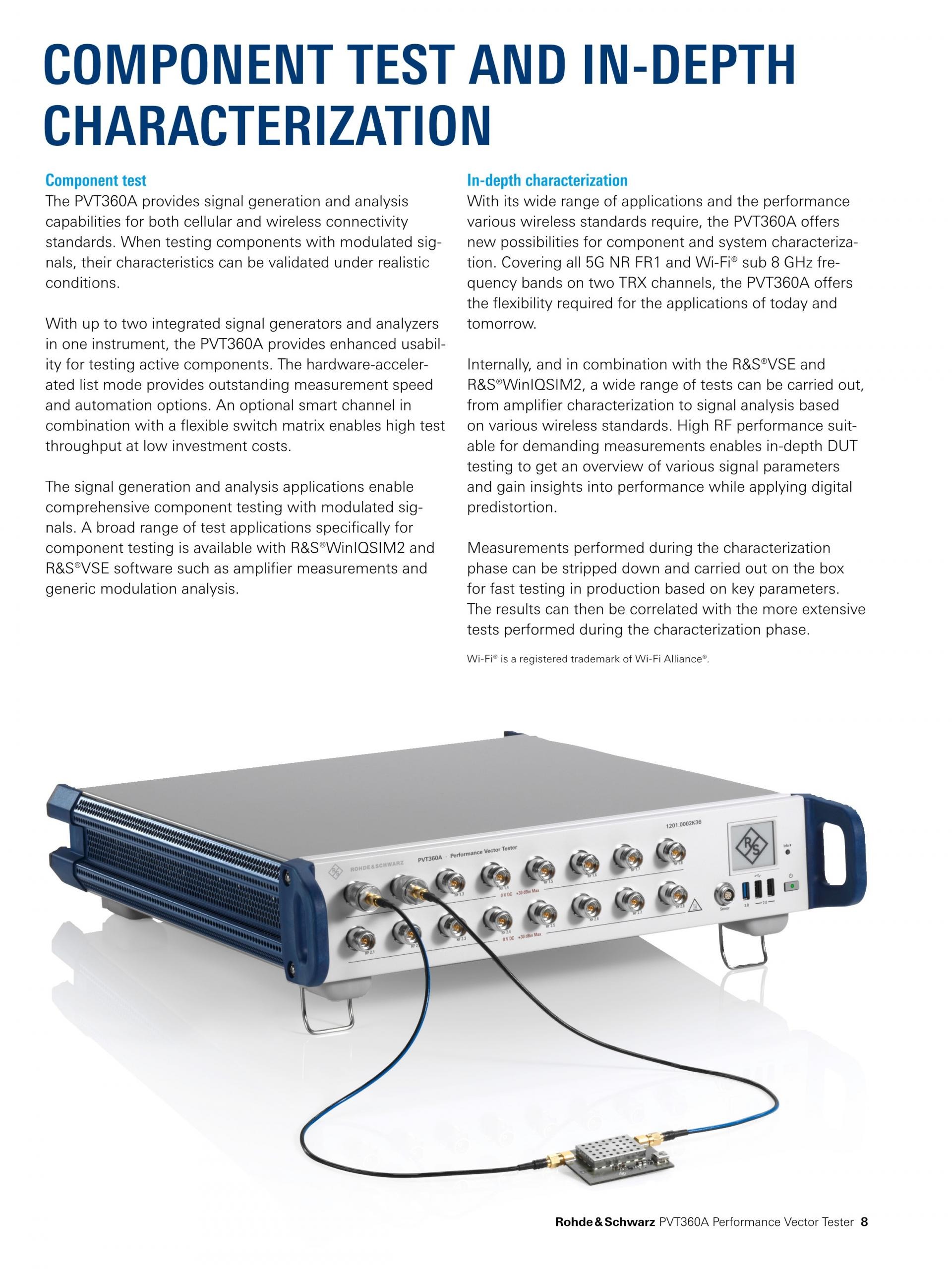 ROHDE & SCHWARZ 로데슈바르츠 로데슈바르즈 PVT360A 퍼포먼스 벡터 테스터 (가격문의)