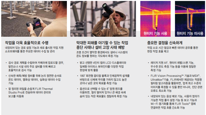 FLIR 플리어 T840 뷰파인더탑재 열화상카메라 (가격문의)