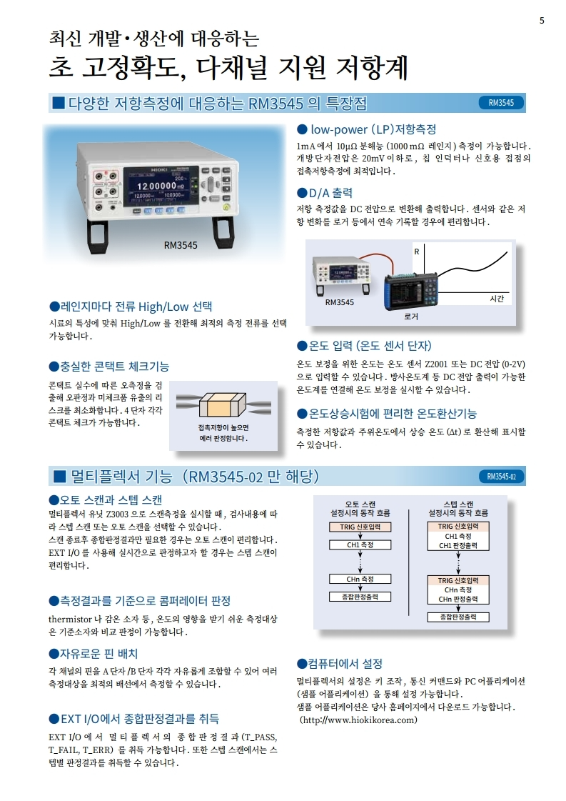 히오키 HIOKI RM3545 저항계 (가격문의)