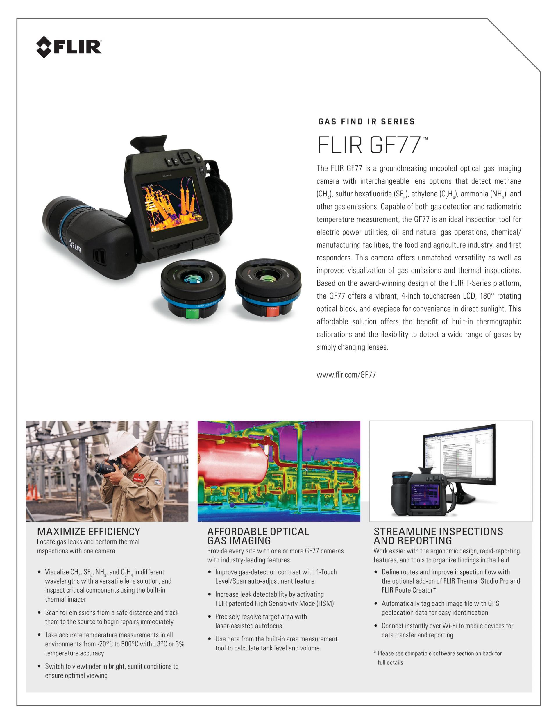 플리어 FLIR GF77 | 적외선 가스 디텍터 (가격문의)