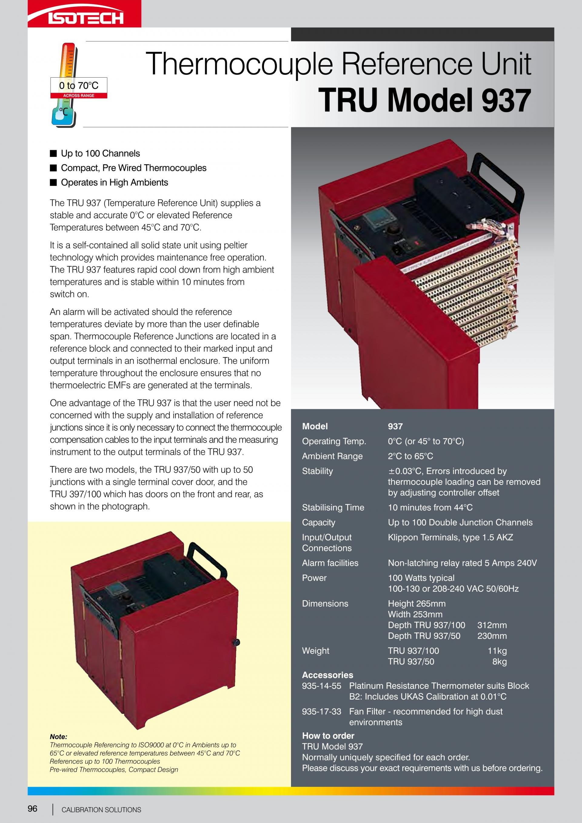 ISOTECH 아이소텍 937 () THERMOCOUPLE REFERENCE UNIT