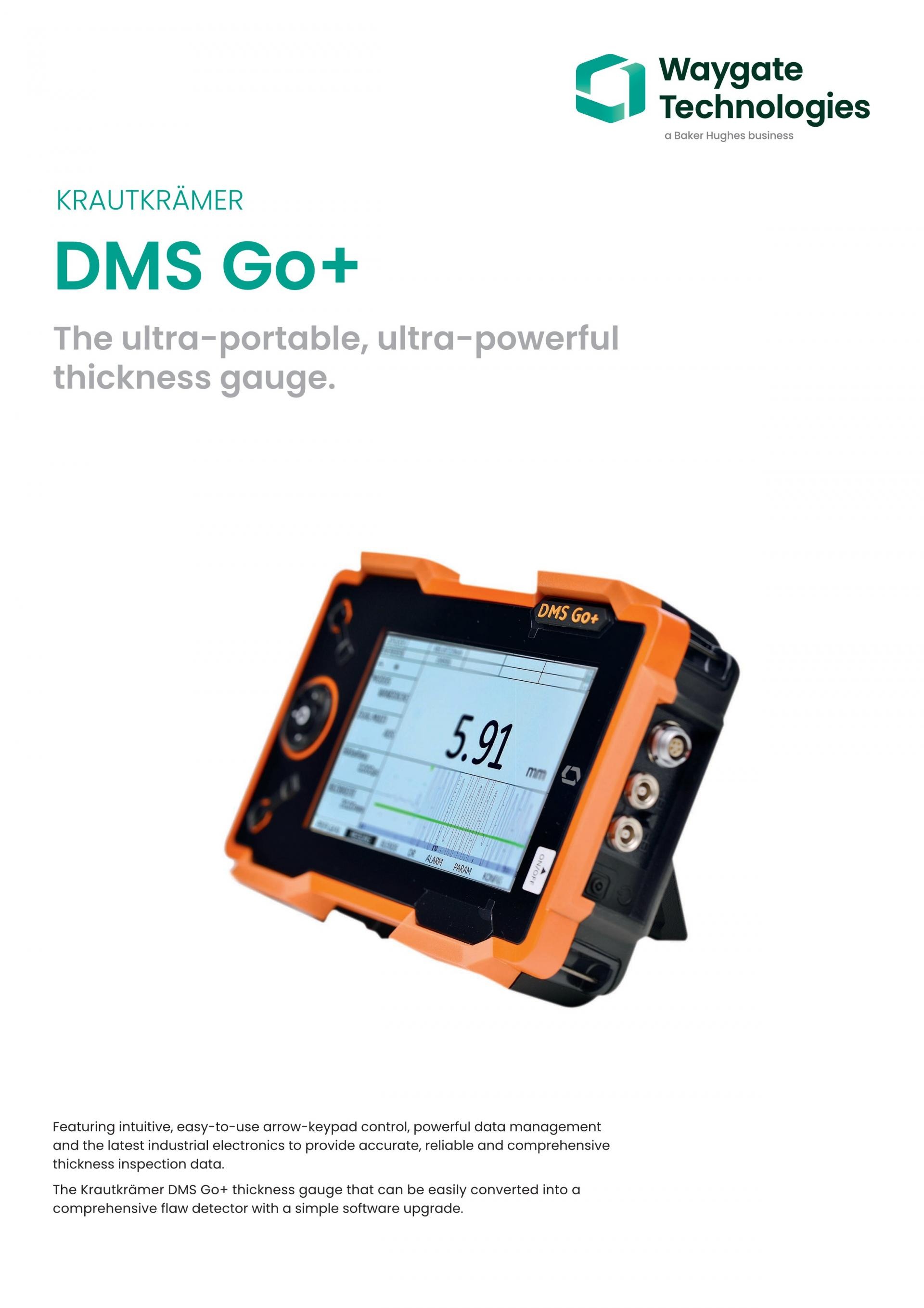 WAYGATE TECHNOLOGIES (웨이게이트 테크놀로지스) DMS Go+ 휴대용 A-스캔 초음파 두께 측정기 -- 가격문의