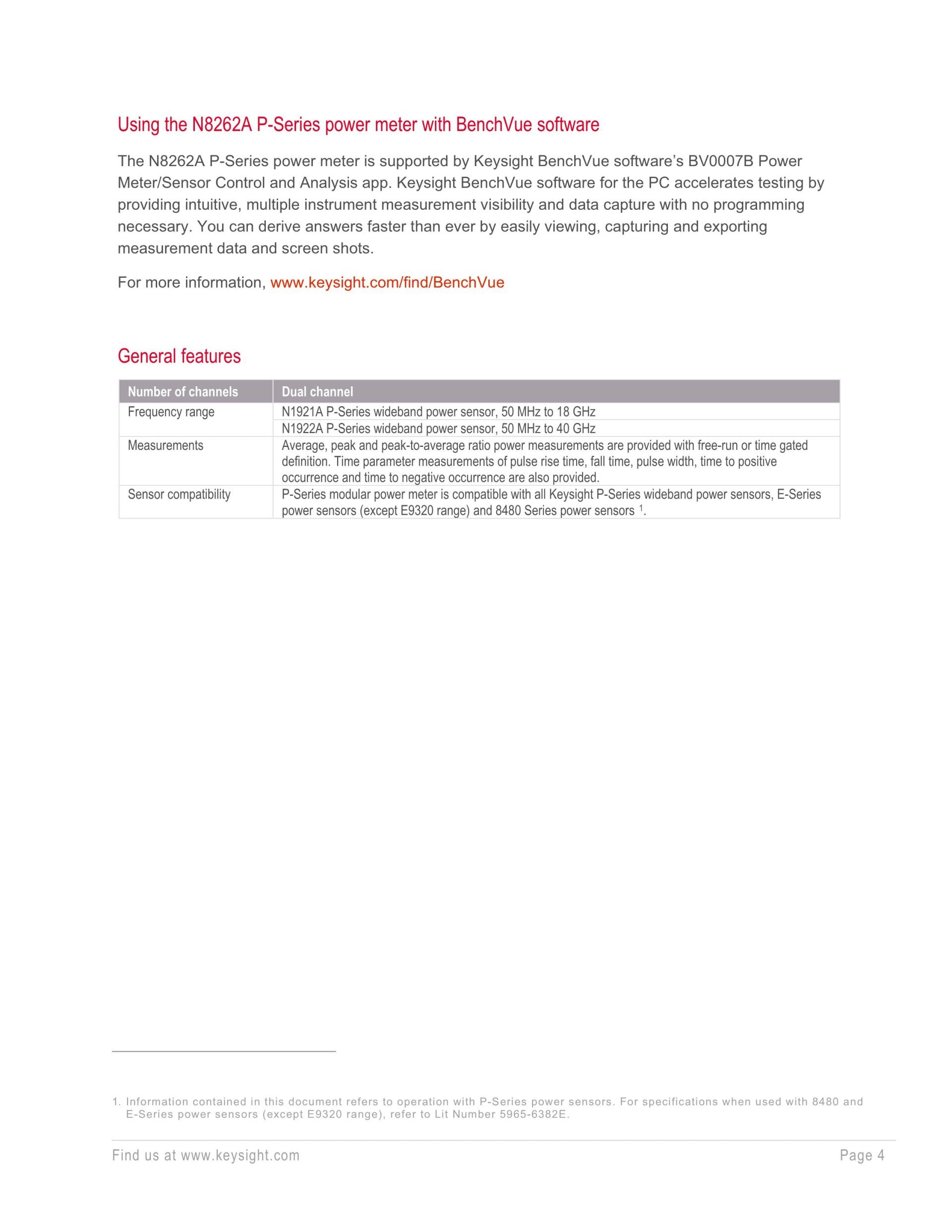 KEYSIGHT 키사이트 N8262A P시리즈 모듈러 파워 미터 (LXI-C 호환)